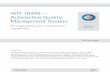IATF 16949 – Automotive Quality Management System