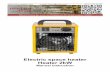 Inelco electric space heater Heater 2kW instruction manual