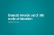 Gemiste tweede vaccinatie opnieuw inboeken