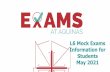 L6 Mock Exams Information for Students May 2021