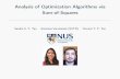 Analysis of Optimization Algorithms via Sum-of-Squares