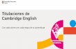 Titulaciones de Cambridge English