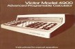 Victor 4900 Operation Manual