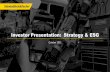 Investor Presentation: Strategy & ESG