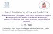 Expert Consultation on Bullying and Cyberbullying UNESCO s ...