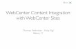 Oracle WebCenter Content Integration WebCenter Sites White