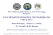 Live Virtual Constructive Technologies for Test (LVCT)