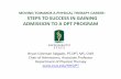 MOVING TOWARDSA PHYSICAL THERAPYCAREER STEPS TO SUCCESS …