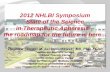 2012 NHLBI Symposium State of the Science in Therapeutic ...