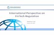 2019-10-30 International perspective on fintech regulation