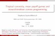 Tropical convexity, mean payo games and nonarchimedean ...