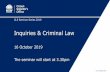 Inquiries & Criminal Law