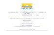 COMMUNITY HEALTH IMPROVEMENT PLAN 2020-2025