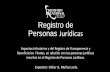 Registro de Personas Jurídicas