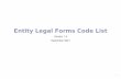 Entity Legal Forms Code List - 1
