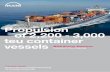 Propulsion of 2,200 - 3,000 teu container vessels
