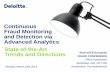 Continuous Fraud Monitoring and Detection via Advanced ...