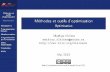 Méthodes et outils d'optimisation - Optimisation