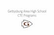 Gettysburg Area High School CTE Programs