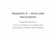 Hepatitis A – Virus and Vaccination