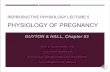 PHYSIOLOGY OF PREGNANCY - JU Medicine