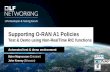 Supporting O-RAN A1 Policies - Networking