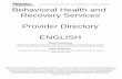 Behavioral Health and Recovery Services Provider Directory ...