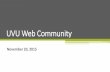 UVU Web Community
