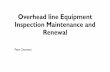 Overhead line Equipment Inspection Maintenance and Renewal