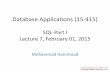Database Applications (15-415)