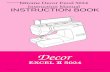 Janome Decor Excel 5024 manual - Toews