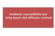 Antibiotic susceptibility test kirby bauer disk diffusion ...