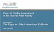 External Quality Assessment of the Internal Audit Activity