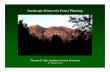 Landscape Science for Forest Planning