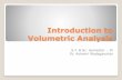 Introduction to Volumetric Analysis