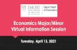 Economics Major/Minor Virtual Information Session