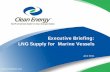 Executive Briefing: LNG Supply for Marine Vessels