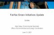 Fairfax Green Initiatives Update