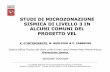 STUDI DI MICROZONAZIONE SISMICA DI LIVELLO 3 IN ALCUNI ...