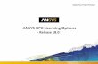 ANSYS HPC Licensing Options - Fluid Codes