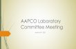 AAPCOLaboratory Committee Meeting - WordPress.com