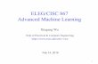 ELEG/CISC 867 Advanced Machine Learning