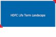 HDFC Life Term Landscape