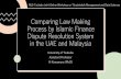 Comparing Law Making Process by Islamic Finance Dispute ...