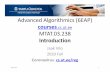 Advanced Algorithmics (6EAP)
