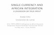 SINGLE CURRENCY AND - TWN Africa