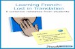 Learning French: Lost in Translation