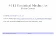 4211 Statistical Mechanics
