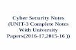 Cyber Security Notes (UNIT-3 Complete Notes With ...