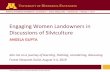 Engaging Women Landowners in Discussions of Silviculture